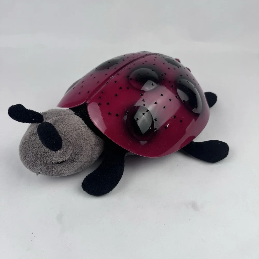 Cloud B Ladybug Twilight Projector Nightlight Plush WORKS TESTED Hard Shell